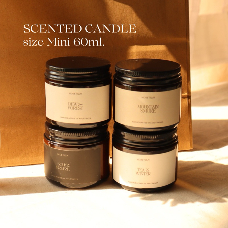 🪄 HOMTIAN | เทียนหอม Size Mini ขนาด60ml. | Eco-Friendly 100%