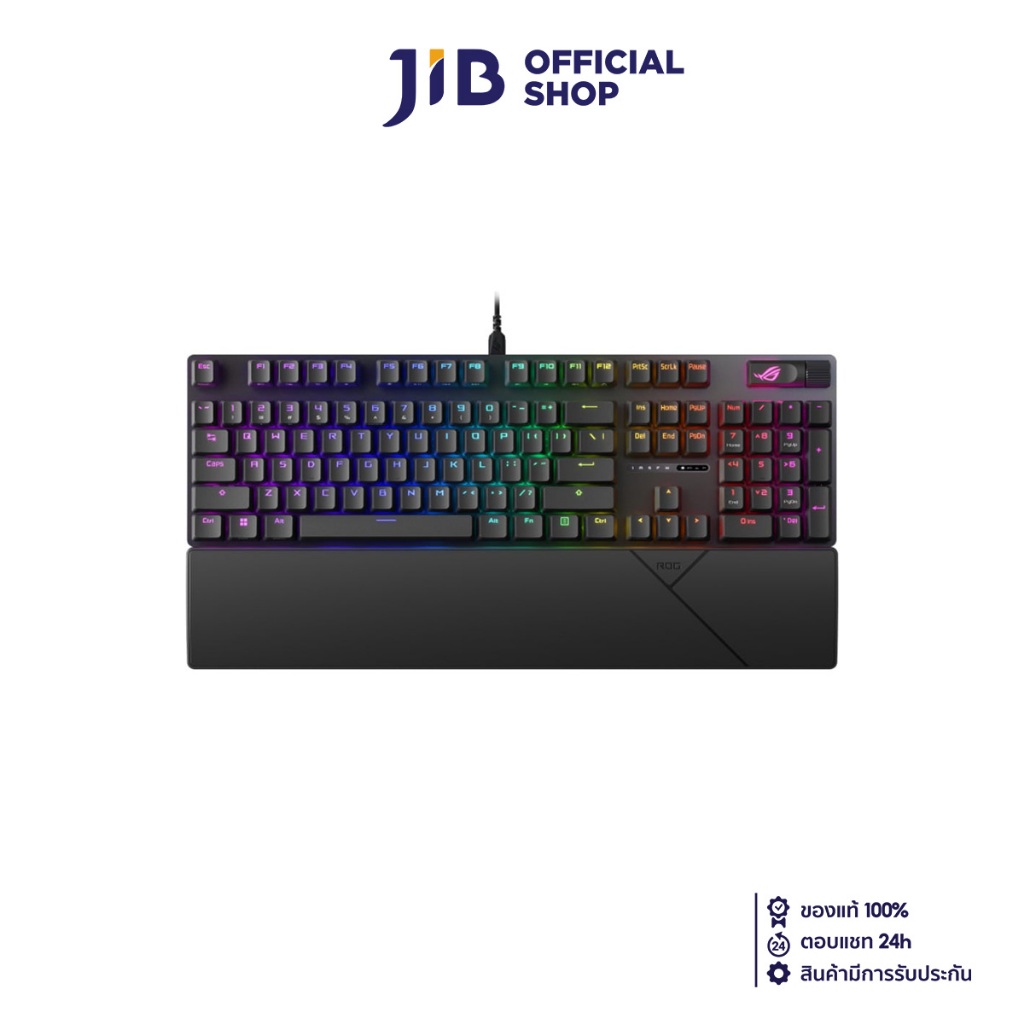 KEYBOARD (คีย์บอร์ด) ASUS ROG STRIX SCOPE II (BLACK) (ASUS ROG NX STORM SWITCH AURA SYNC RGB EN/TH)