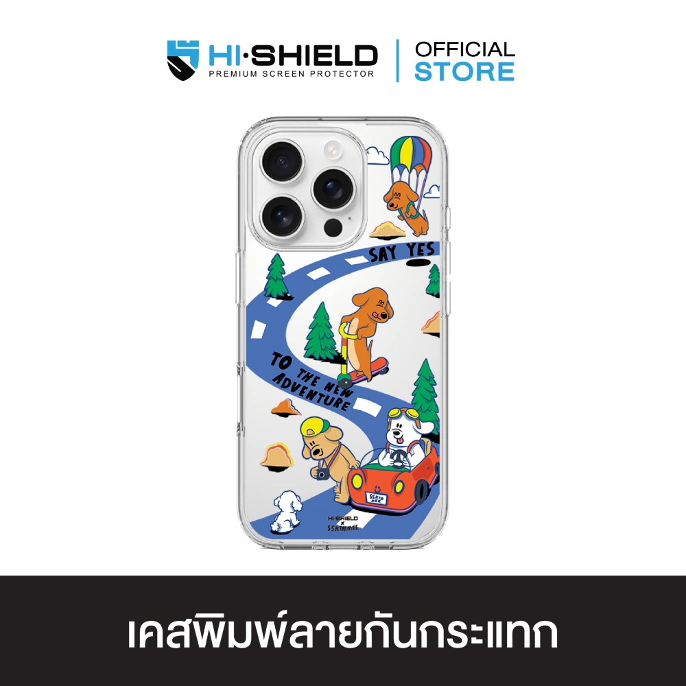 HI-SHIELD Stylish เคสใสกันกระแทก iPhone รุ่น SSKTMMEE3 [เคส iPhone16 , iPhone15 , iPhone 14 , iPhone 13]