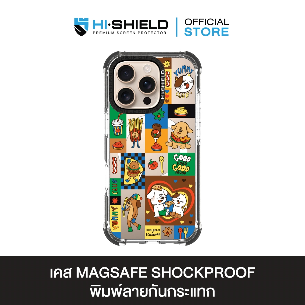 HI-SHIELD Stylish Magsafe Shockproof Case รุ่น SSKTMMEE2 [iPhone16,15Pro/Pro Max,14Pro/Pro Max] - เคสแม่เหล็กกันกระแทก