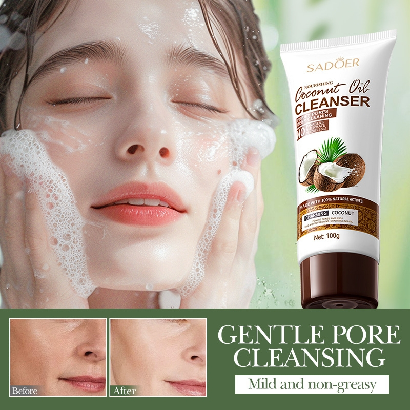 (มีส่งด่วน)Sadoer Coconut Oil Cleanser คลีนเซอร์มะพร้าว โฟมล้างหน้ามะพร้าว  100 g.