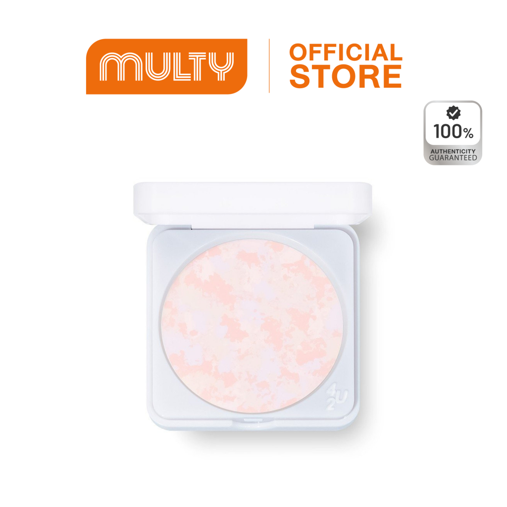 4U2-Skin Soft Rose Blurring Setting Powder 10g. แป้งโปร่งแสง เน