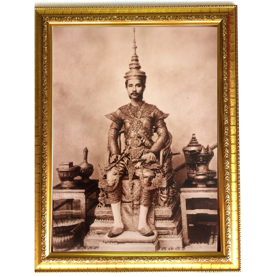 กรอบรูป ร.5 ขึ้นครองราช ขนาด18*23นิ้ว งานขึ้นบ้านใหม่. งานเกษียณ หน้าที่การงาน มั่ง มี ศรี สุข