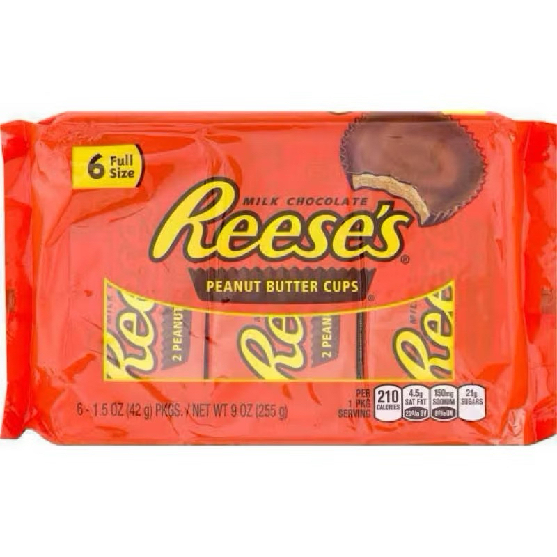 Reese's Peanut Butter Milk Chocolate Cups (6 Full Size)