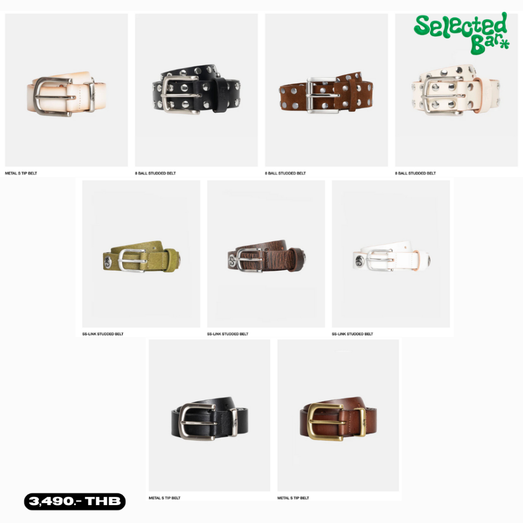 [พรีออเดอร์][ของแท้100%] Stussy Belt - เลือกลายจากหน้าเว็บได้เลยค่ะ