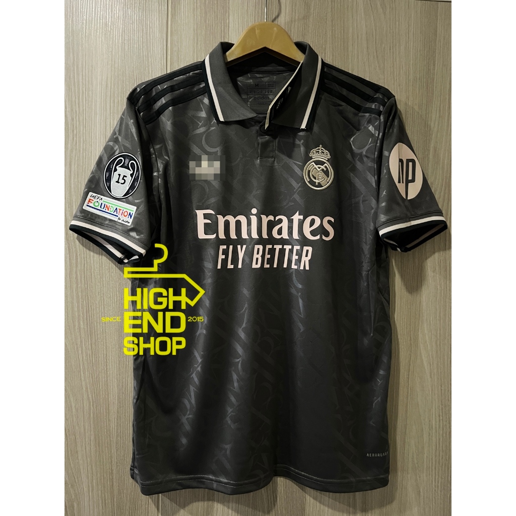 ใหม่ล่าสุด!! 2024/25 เสื้อบอล [เกรดแฟนบอล] เรอัล มาดริด Third ชุดสาม เสื้อเปล่า หรือ พร้อมอามและเบอร์ชื่อ