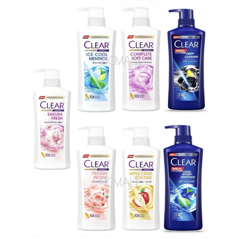 ซื้อ Clear Shampoo แชมพูเคลียร์หญิงและชาย แชมพูเคลียร์ เคลียร์เมน 370-410มล.