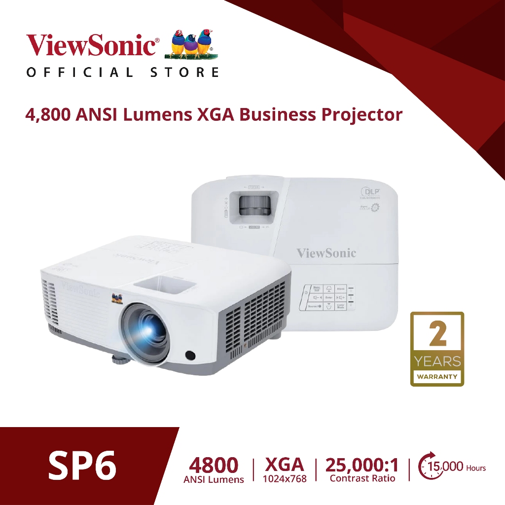 Viewsonic SP6 4,800 ANSI Lumens XGA Business Projector (โปรเจคเตอร์)