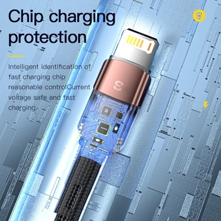 Essager USB To L ชาร์จเร็ว 2.4A สายชาร์จความไวสูงสามารถใช้งานร่วมกับอุปกรณ์ประเภทต่างๆ