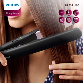 ฟิลิปส์ เครื่องหนีบผม สีดำ รุ่น HP8321/00 PHILIPS HAIR STRAIGHTENER HP8321/00