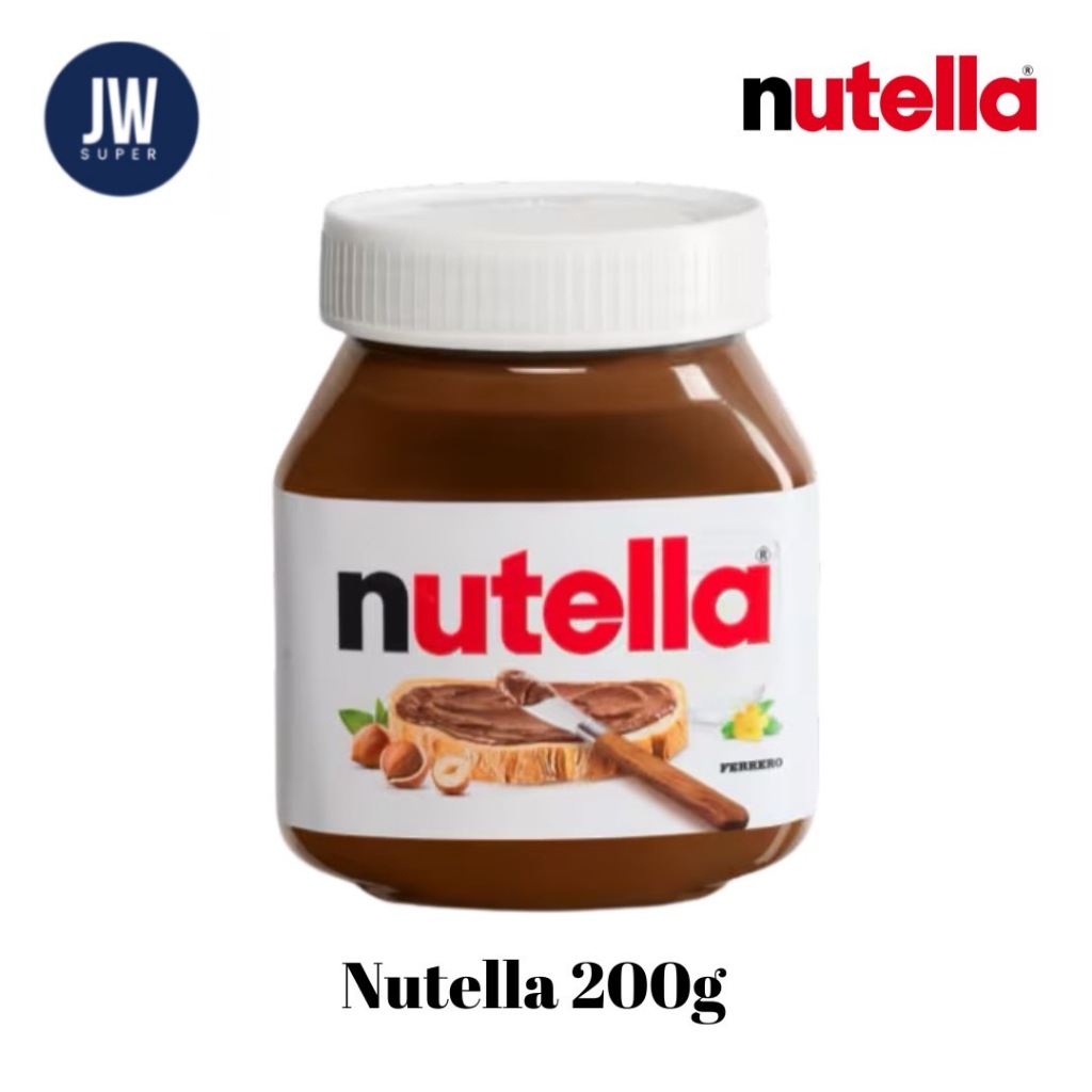 Nutella Spread 200g. นูเทลล่า 200 กรัม (ขวดแก้ว) นำเข้าจากตุรกี BBE : 17/11/2026