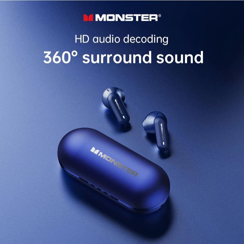Monster XKT25  TWS ชุดหูฟังบลูทูธไร้สาย 5.4 HiFi ลดเสียงรบกวน พร้อมไมโครโฟน