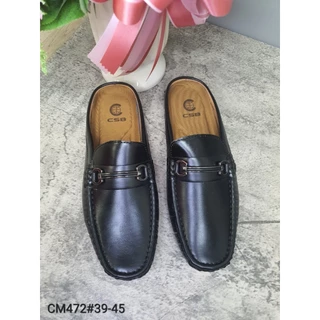 CM472รองเท้าหนังนิ่มผู้ชายเปิดส้นพื้นเตี้ยไซส์39-45มี3สี