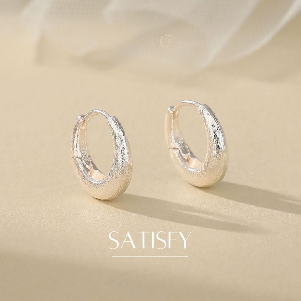 GLAMOR✨ต่างหูเงิน Satisfy ตุ้มหูเงิน ตุ้มหูห่วง ตุ้มหูห้อย ต่างหูห่วงเงิน ต่างหูแฟชั่น ตุ้มหูเงินแท้