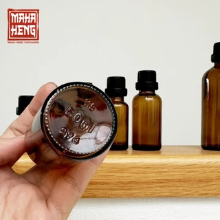 ขวดน้ำมันหอมระเหย ขวดอโรม่าออย ขวดแก้วสีชาหัวหยด 5/10/15/20/30/50/100ml พร้อมจัดส่ง มหาเฮง บรรจุภัณฑ์