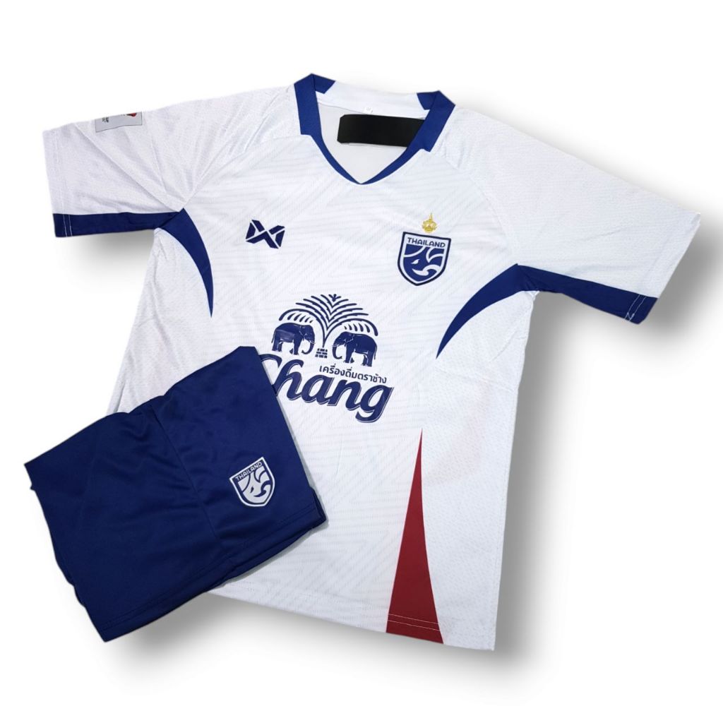 ชุดฟุตบบอล ทีมThailand รุ่นใหม่ลา่าสุด 2024/25 ชุดผู้ใหญ่ ไซส์ M .L .XL. (เสื้อพร้อมกางเกง)