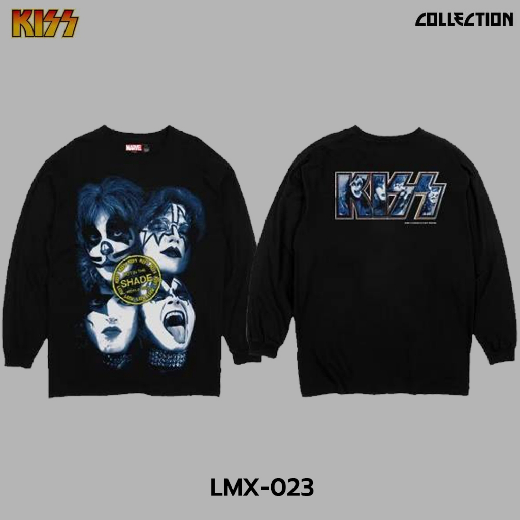 Power 7 Shop เสื้อยืดวง คิส แขนยาว ลิขสิทธ์แท้ KISS T-SHIRTS (LMX-023)