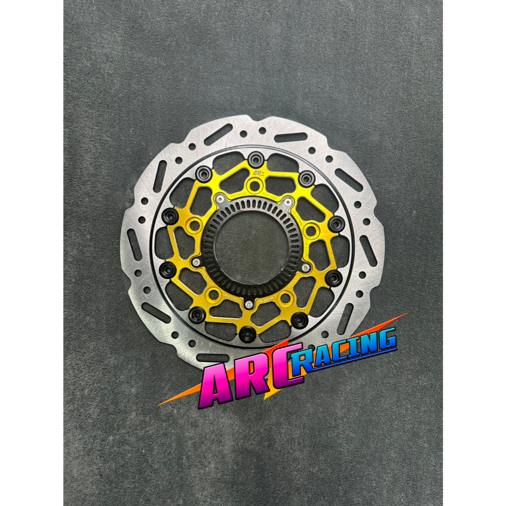 จานดิสหน้า PCX160ABS-2023 89RACING 267MM หมุดเลส/หมุดสี รุ่น X1