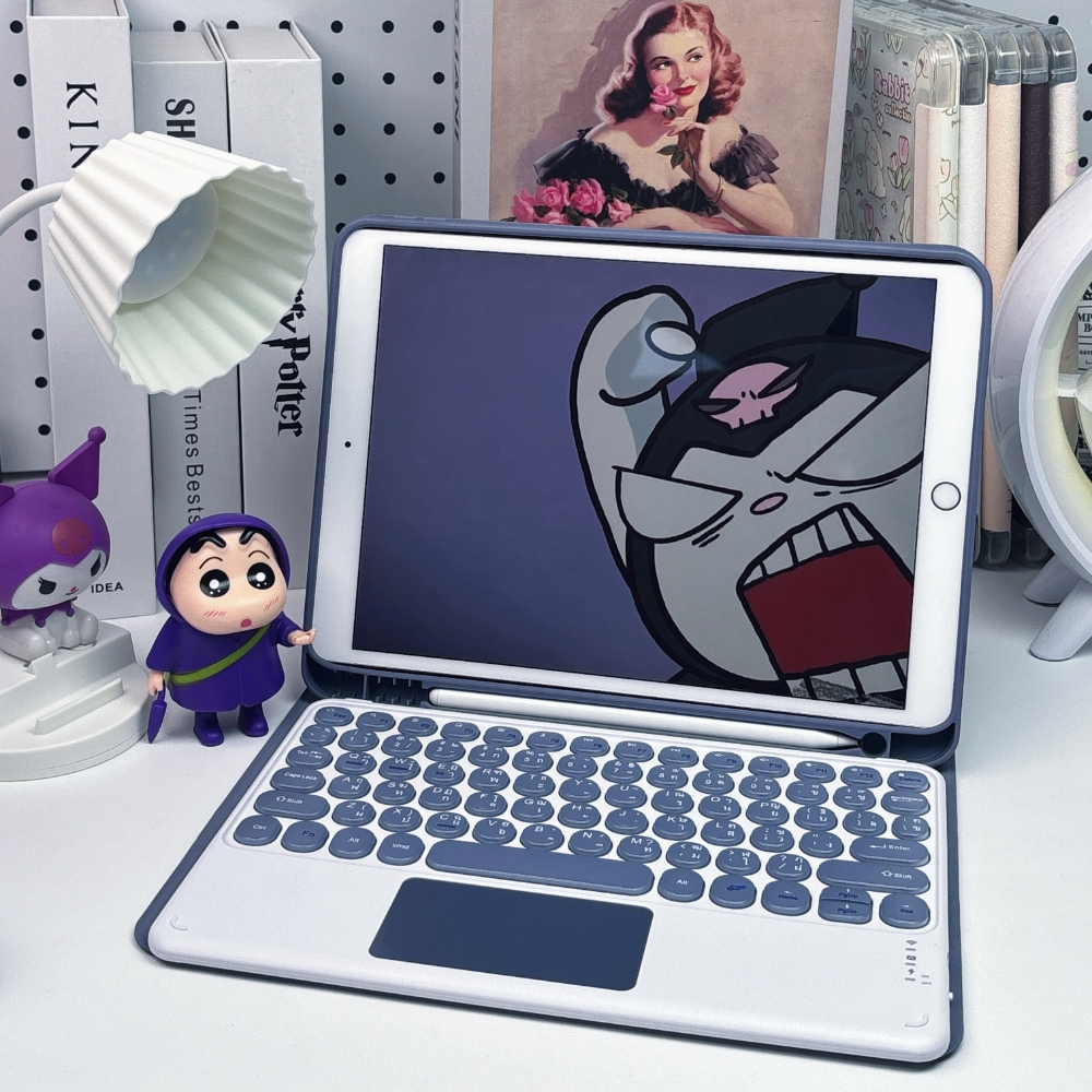 เคสคีย์บอร์ดไอแพด 10.2 gen7/8/9 Pro11 2018/2020/2022 Air4/5 gen5/6 ipad9.7 2017/2018 pro10.5 Air3 มีช่องปากกา