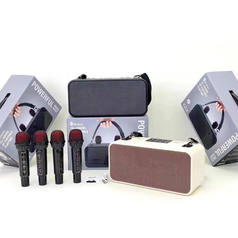 พร้อมส่ง ลำโพง MS-186PROลำโพงบลูทูธ เบส ไมโครโฟนคู่(ไม2อัน ）Bluetooth karaoke speaker