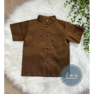 พร้อมส่ง!! เสื้อราชปะแตนผ้ายกดอกเด็ก สินค้าเฉพาะเสื้อนะคะ FVT31