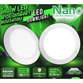 ( พร้อมส่ง ) โคมไฟ ดาวน์ไลท์ หลอดไฟ NANO LED NL-SP-RR9WDL NL…