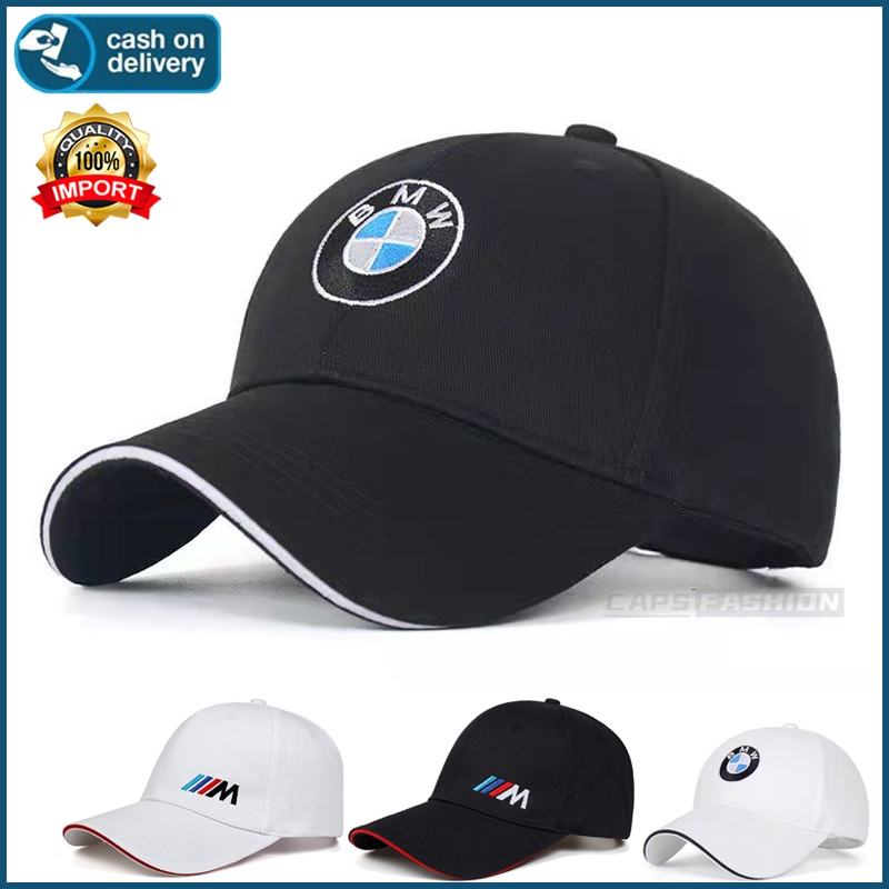 หมวกเบสบอล BMW ผู้ชายคุณภาพสูง สำหรับฤดูร้อน ระบายอากาศได้ดี ป้องกันแสงแดด