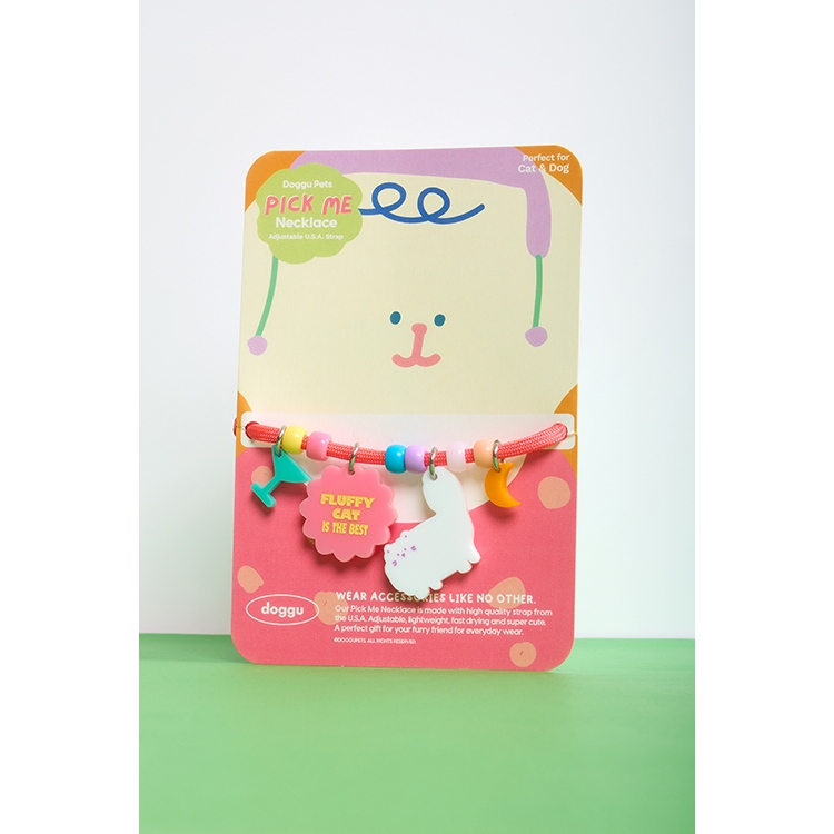 DOGGU PETS สร้อยคอสัตว์เลี้ยง SET Pick me fluffly cat is the best
