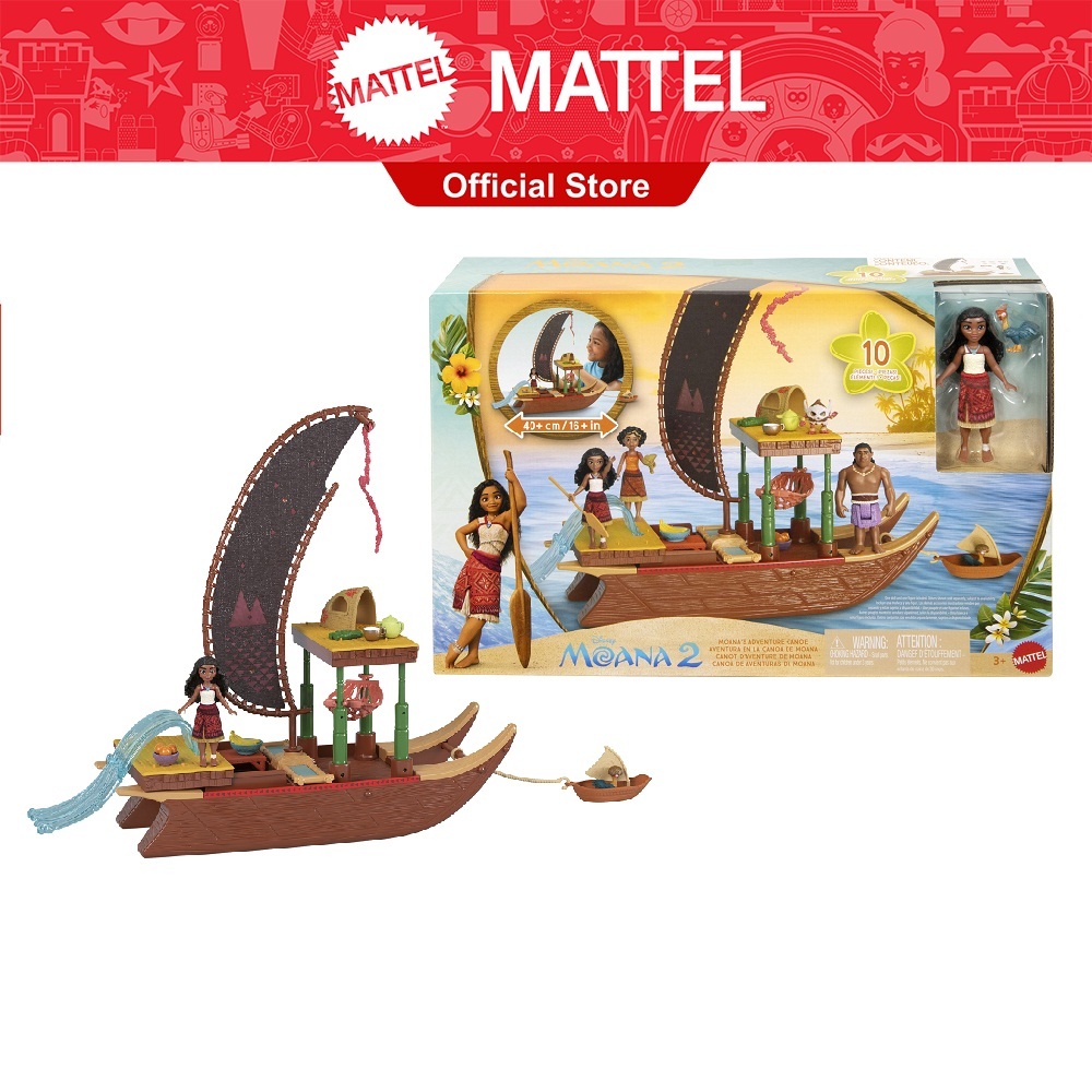 Disney Moana2 Moana’s Adventure Canoe Playset ดิสนีย์ โมอาน่า2 เซตเรือแคนูผจญภัยของโมอาน่า JBT54 CH