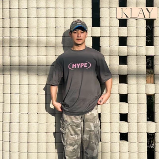Hype It - Maxi Hype Logo Collection T-shirts เสื้อยืดแขนสั้นทรง Oversized แบรนด์ Hype It (คอไม่กว้าง ทรงไหล่ตก)
