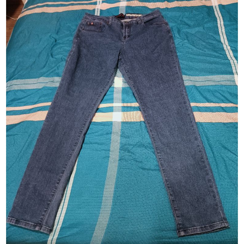 Beverly hill กางเกงยีน์ขายาว  สียีนส์เข้ม ผ้ายืด ไซส์ 36