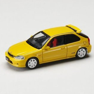 JDM 1:64 Honda CIVIC TYPE R (EK9) Sunlight Yellow