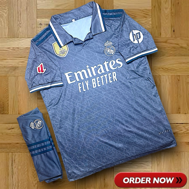 เสื้อฟุตบอลผู้ชาย ชุดกีฬา ( เรอัล มาดริด ) ใหม่ล่าสุด 2024-2025 เนื้อผ้าดีใส่สบาย(เสื้อ+กางเกง) ราคาถูก