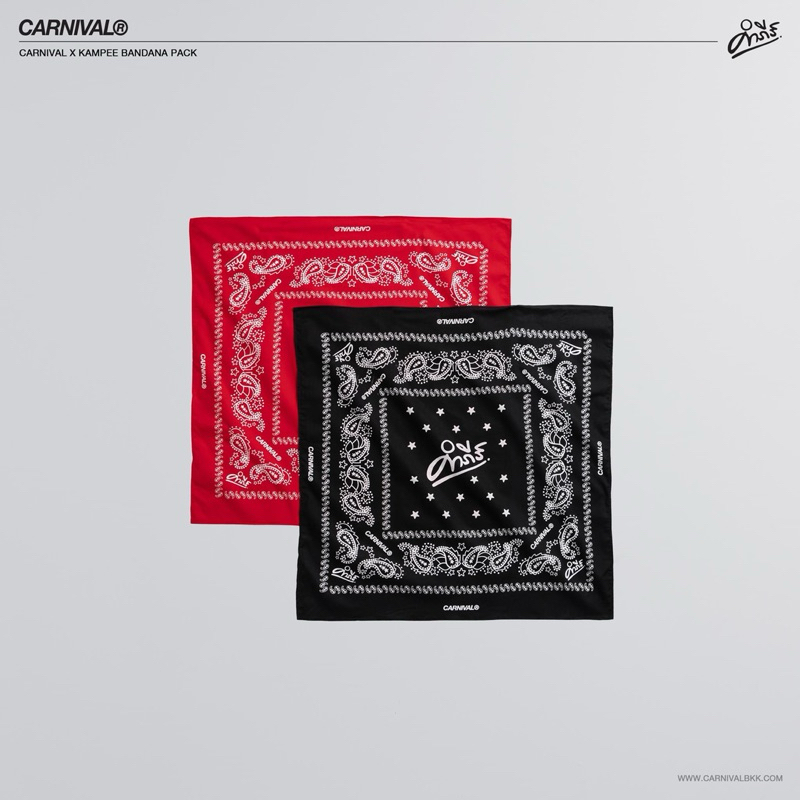 [ของใหม่ แท้💯%] CARNIVAL X KAMPEE BANDANA PACK