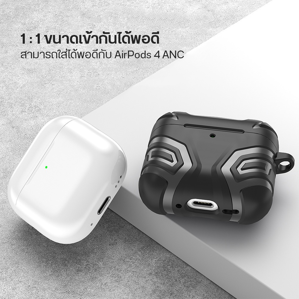 เคส AirPods (รุ่น 4) รุ่นใหม่ 2024 ปกป้องแอร์พอร์ด TPU นิ่มเรียบง่าย รองรับ AirPods 4 4ANC ราคา ถูกที่สุด ดีลบีเคเค แกลเลอรีภาพที่ 6