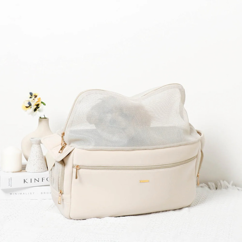 VELKYBARK [พร้อมส่ง] Moncheri🇯🇵 กระเป๋าสัตว์เลี้ยง นำเข้าจากญี่ปุ่น สไตล์มินิมอล กระเป๋าสุนัข กระเป๋าแมว รูปที่ 8