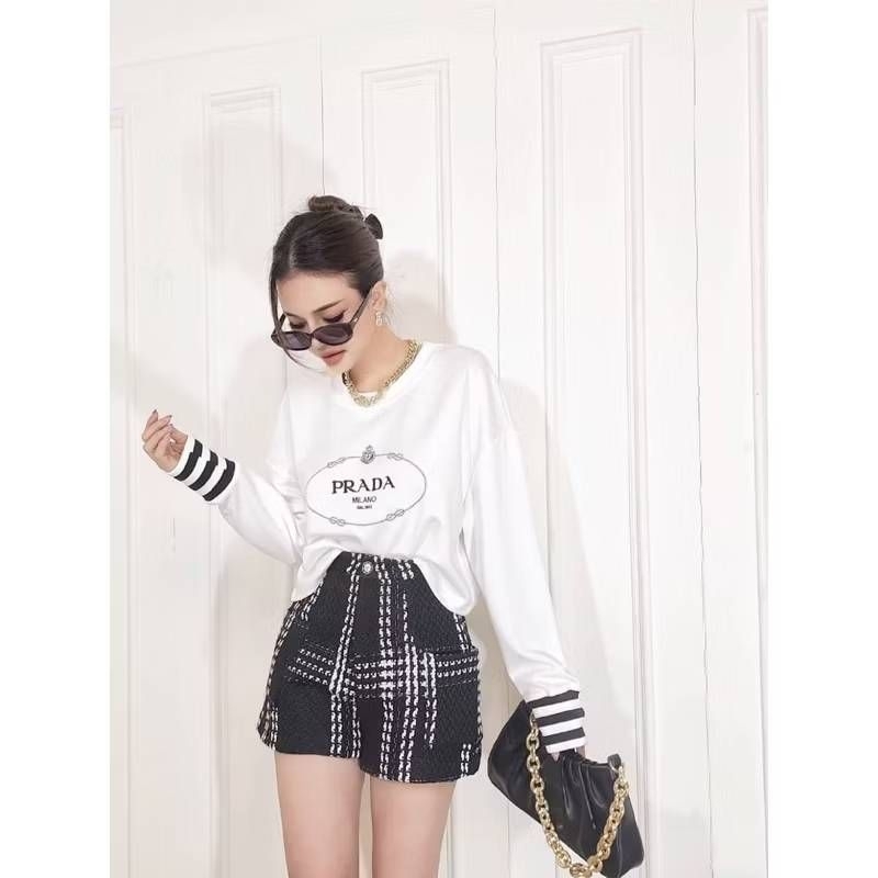 #COTTON CANDY เสื้อครอปเเขนยาว สไตล์ P D