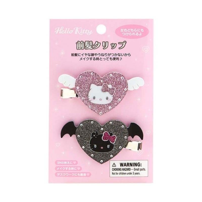 🩷🖤กิ๊บติดผม ลาย Hello Kitty Angel Little Devil Design series.🩷🖤นำเข้าจากญี่ปุ่นแท้ล้าน%💟ราคา ชิ้นละ 380 บาท💟