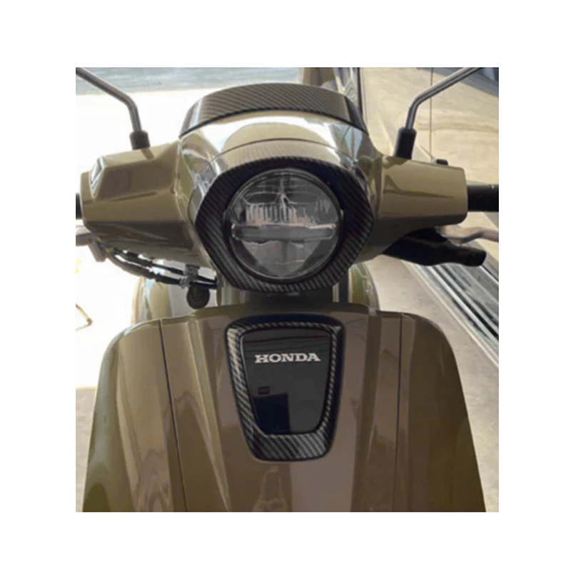ฝาครอบหน้า ครอบโลโก้ ลายเคฟล่า Honda Giorno 2023 thumbnail 5