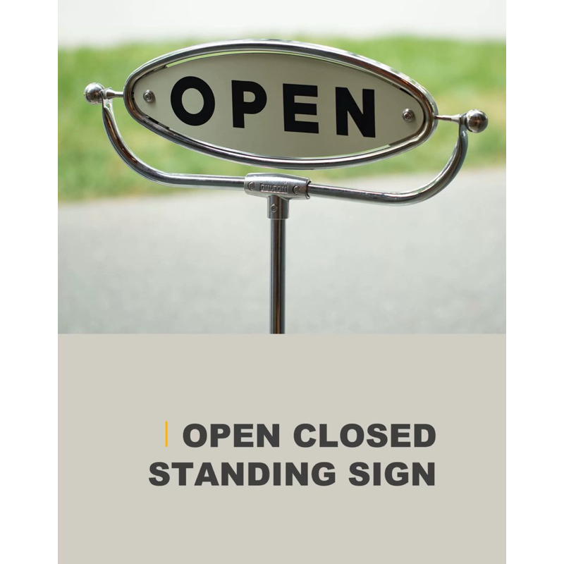 DOLTON open - close standing sign ป้ายคาเฟ่ ป้ายร้าน สไตล์วินเทจ เท่มากก น่าถ่ายรูปด้วยสุด ๆ ถ่ายจากสินค้าจริง - รูปที่ 7