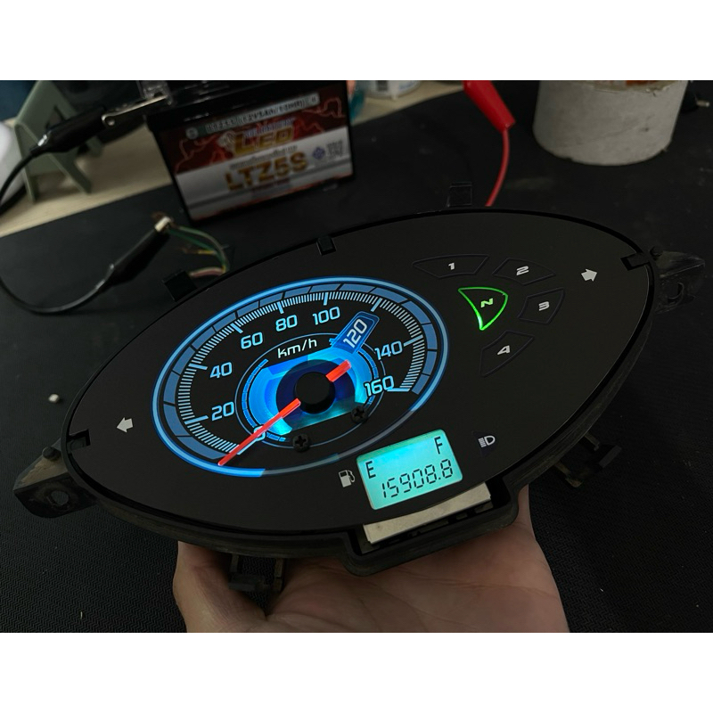 แผ่นเรือนไมล์ เวฟ125s สตาร์ทเท้า แผ่นไมล์wave125s หัวเถิก/หน้าแหลมตัวเก่า wave125
