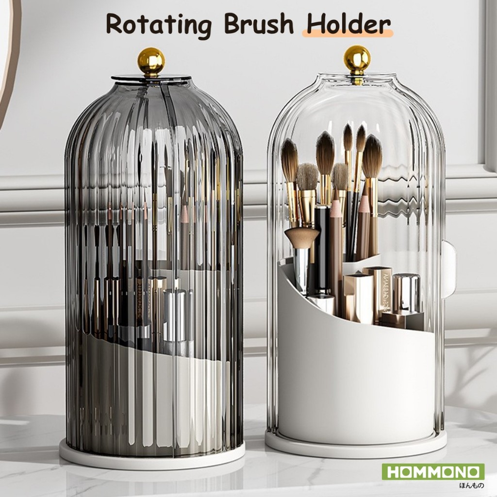 ที่ใส่แปรงแต่งหน้า แบบบานสไลด์เปิด กล่องใส่แปรงแต่งหน้า กันน้ำ กันฝุ่น