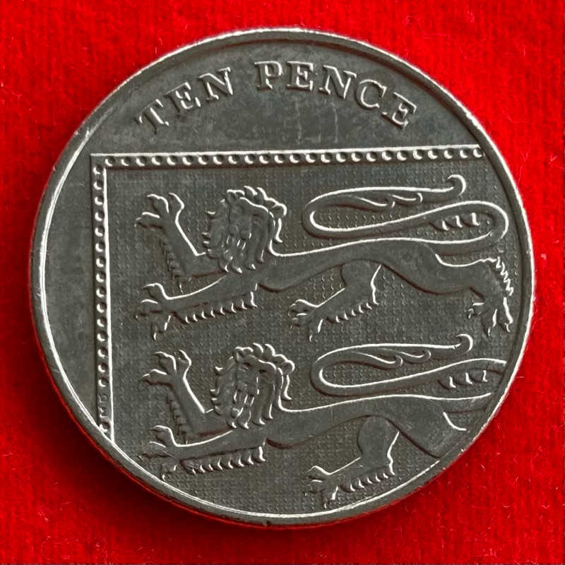 🇬🇧 เหรียญอังกฤษ​​ United Kingdom 10 pence ปี 2013 เหรียญต่างประเทศ