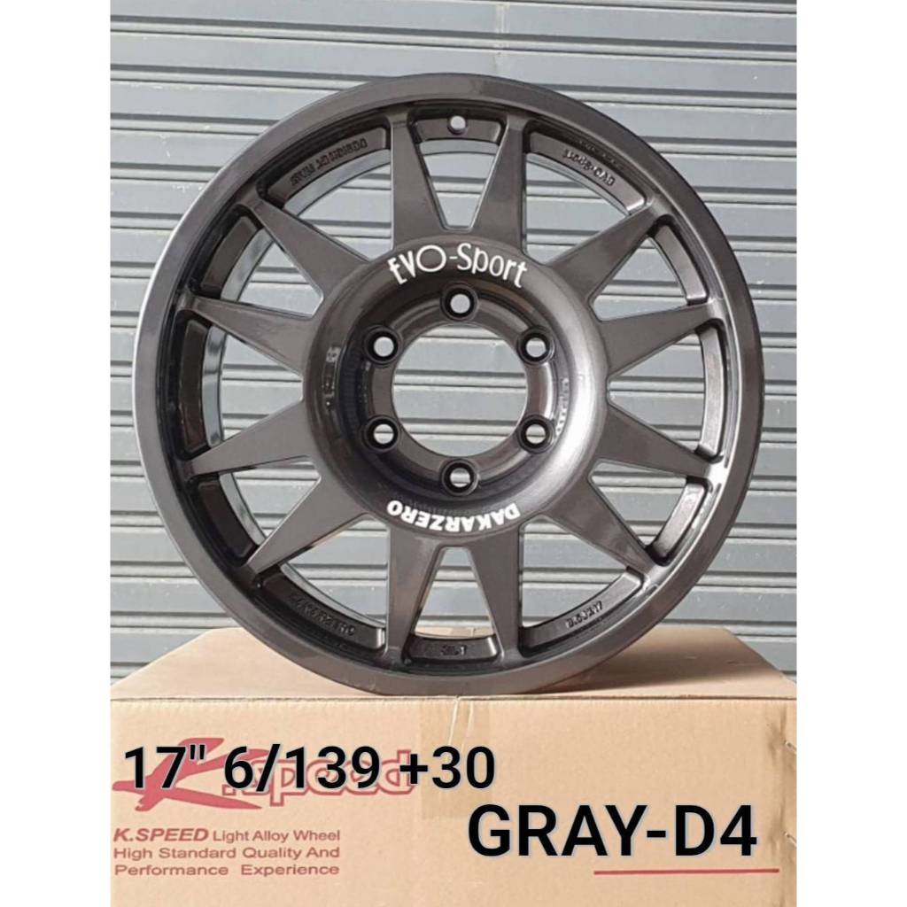 ล้อแม็กใหม่ Kspeed EvoCross 6รู139 ET30 กันด้าน 8.5-17นิ้ว(ราคา 4วง)