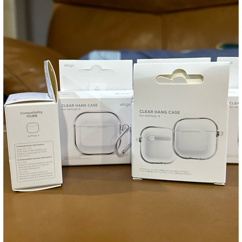พร้อมส่ง new elago AirPods 4, 3,Pro Clear Case, Siliclone Case ของแท้