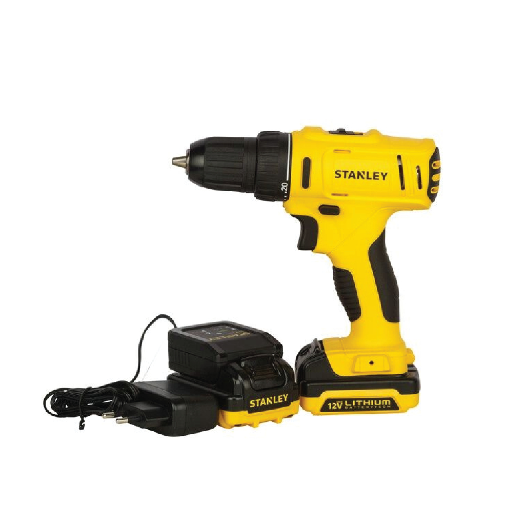 สแตนลีย์ สว่านกระแทกไร้สาย 12V SCH121S2|KP-B1 พร้อมแบตเตอรี่ 1.5Ah x 2