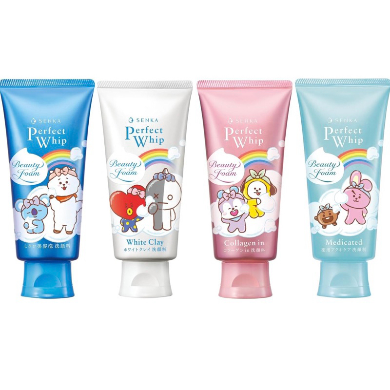 Senka Perfect Whip Foam 120g X BT21 เซนกะ เพอร์เพค วิปโฟม