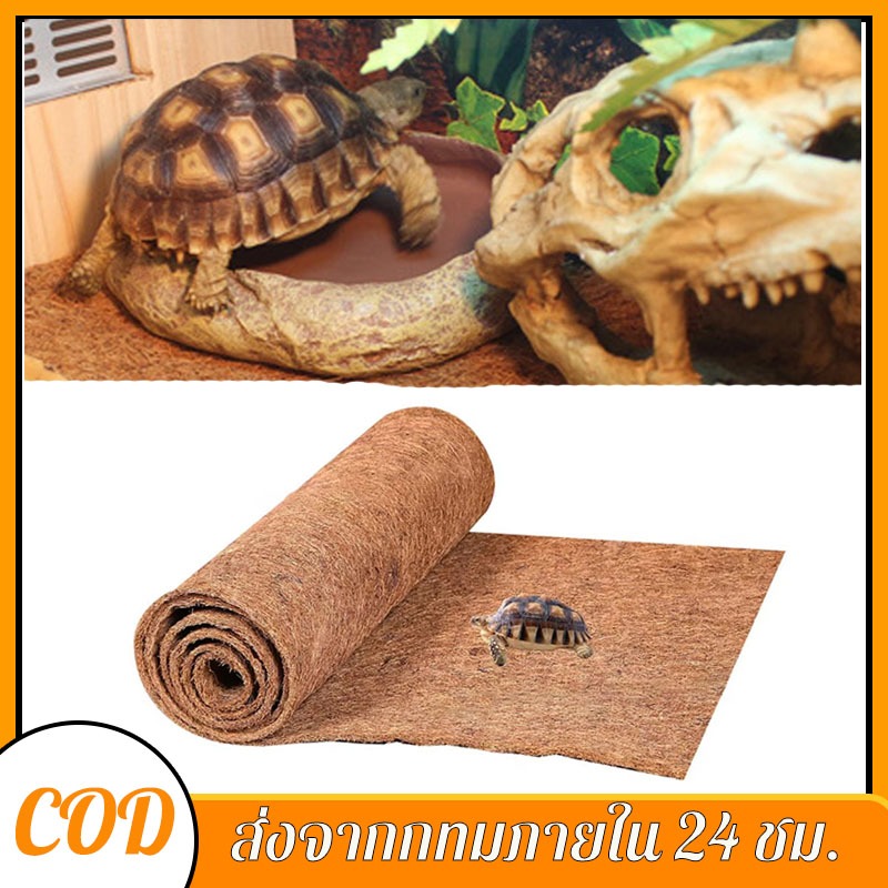พรมรองที่นอนเต่า งู กิ้งก่า สัตว์เลื้อยคลาน ใยมะพร้าวอัดแผ่น ปูที่นอนสัตว์ รุ่นหนา
