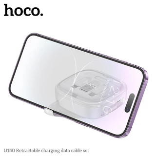 HOCO U140 ชุดชาร์จ All-in-one กล่องสายชาร์จอเนกประสงค์ ชาร์จเร็ว ยืดหดได้ ตัวแปลงสายชาร์จ 6 แบบ hc1