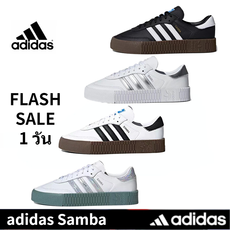 adidas Originals Samba รองเท้า รองเท้าผ้าใบทรงเตี้ยสำหรับผู้หญิง black/white